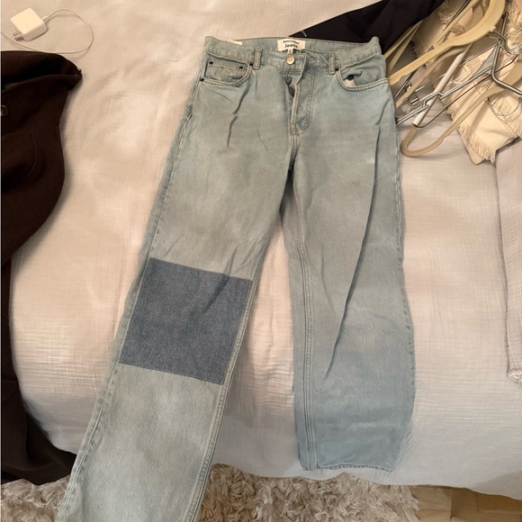 Patchwork Light Blue Jeans - Picture 3 of 7